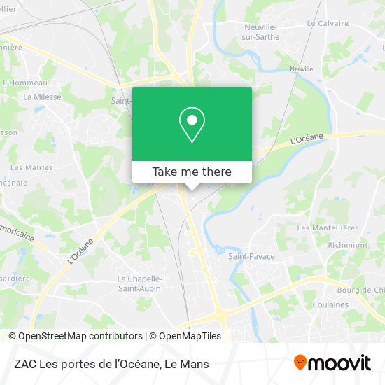 ZAC Les portes de l’Océane map