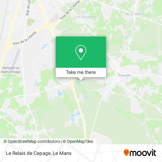 Le Relais de Cepage map