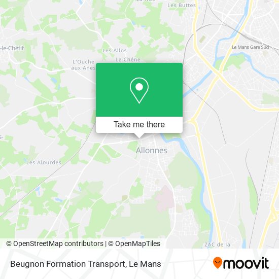 Beugnon Formation Transport map