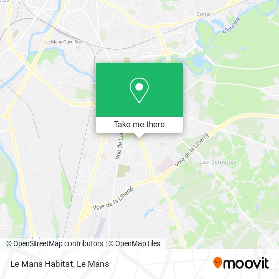 Le Mans Habitat map