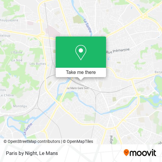 Paris by Night map