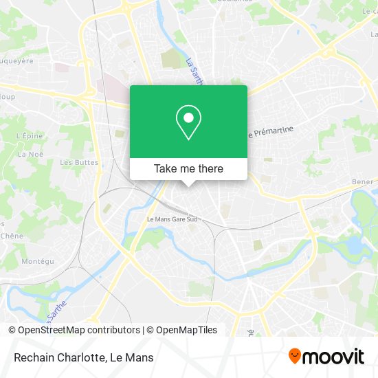 Rechain Charlotte map