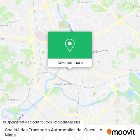 Société des Transports Automobiles de l'Ouest map