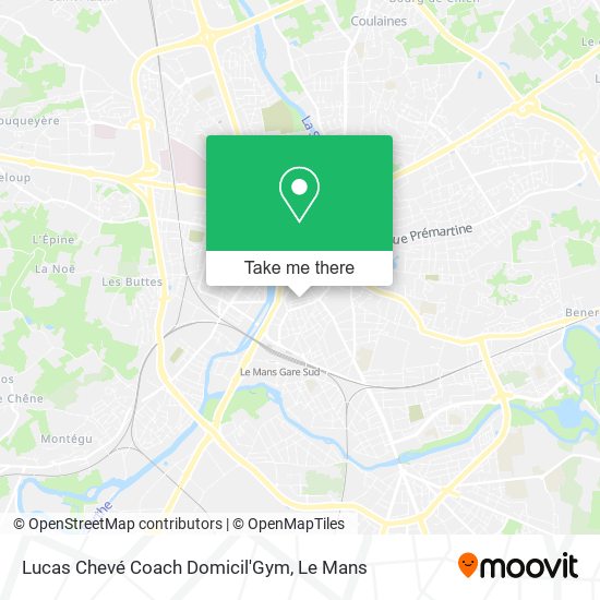Mapa Lucas Chevé Coach Domicil'Gym