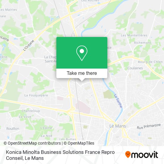 Konica Minolta Business Solutions France Repro Conseil map