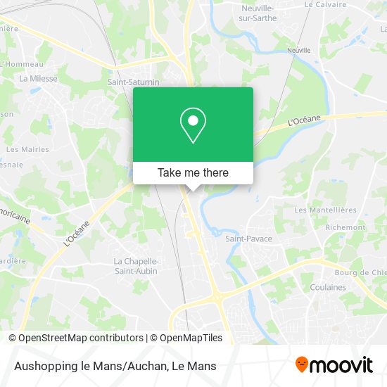 Aushopping le Mans/Auchan map