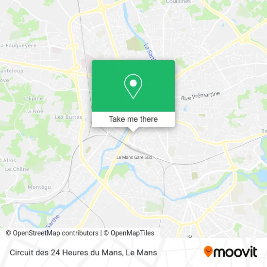 Circuit des 24 Heures du Mans map