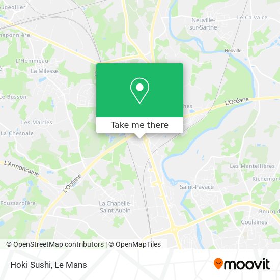 Hoki Sushi map