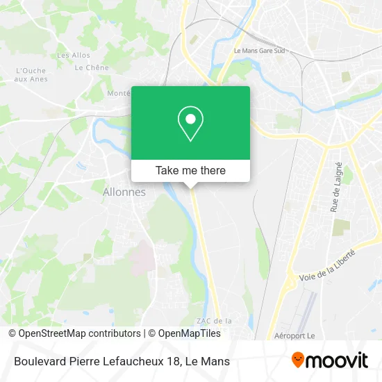 Boulevard Pierre Lefaucheux 18 map
