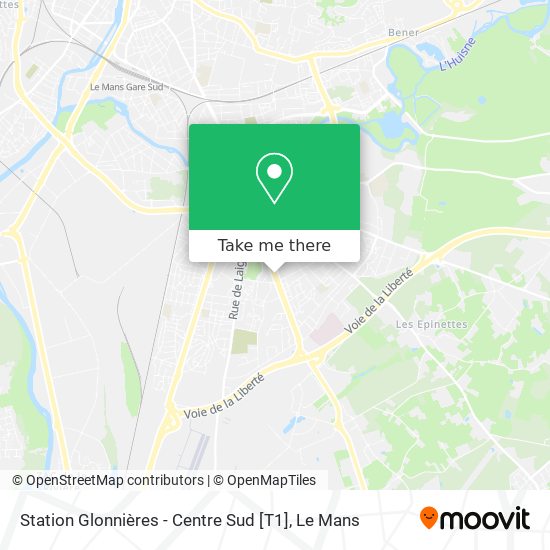 Station Glonnières - Centre Sud [T1] map