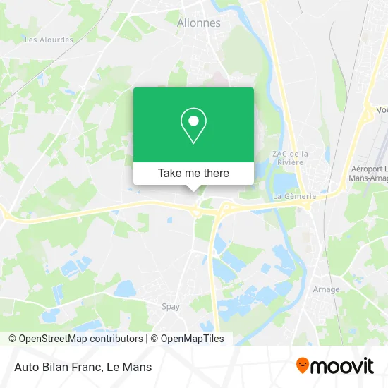 Auto Bilan Franc map