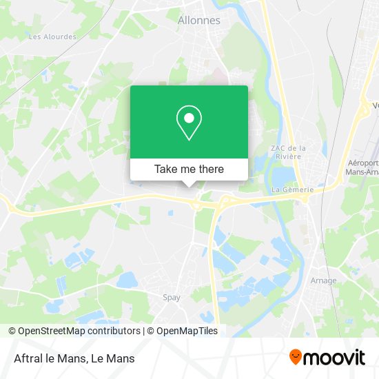 Aftral le Mans map