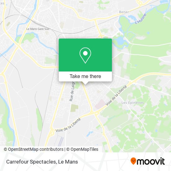 Carrefour Spectacles map