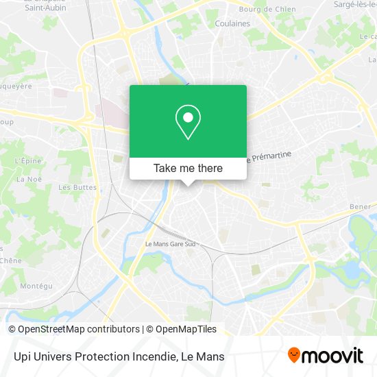 Upi Univers Protection Incendie map