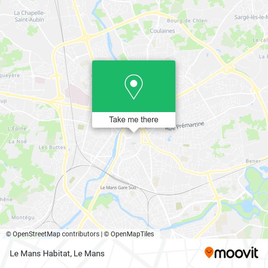 Le Mans Habitat map