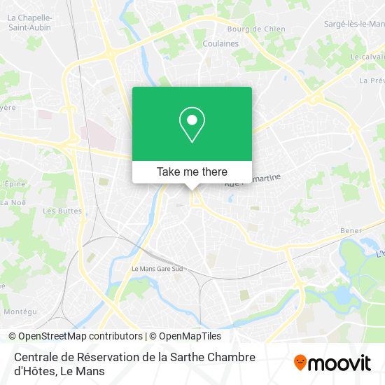 Centrale de Réservation de la Sarthe Chambre d'Hôtes map