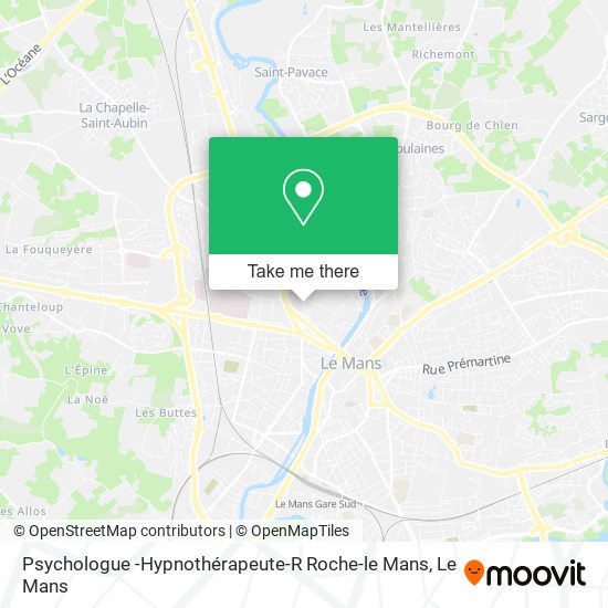 Psychologue -Hypnothérapeute-R Roche-le Mans map