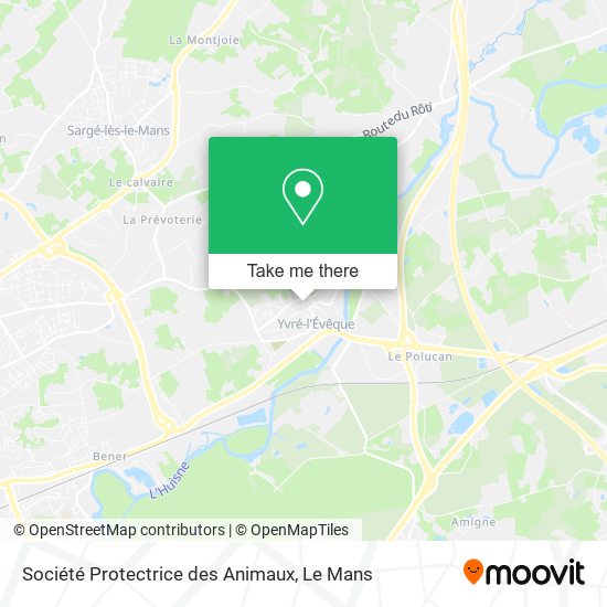 Mapa Société Protectrice des Animaux