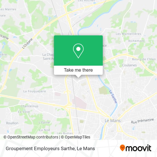 Mapa Groupement Employeurs Sarthe