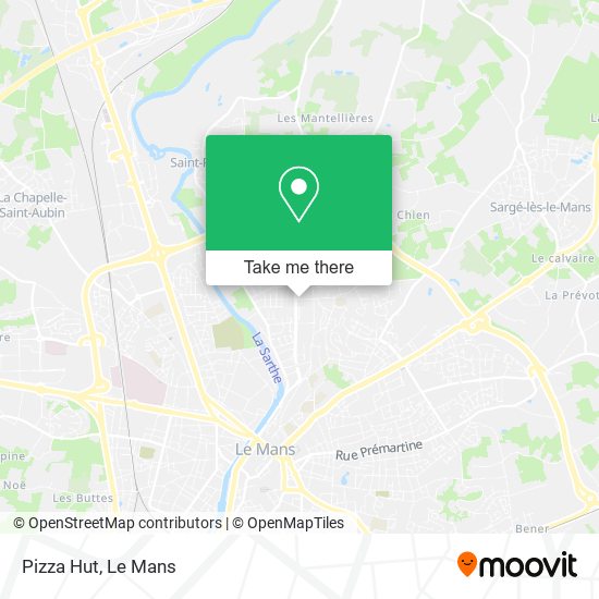 Pizza Hut map