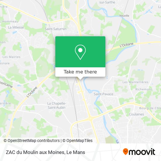 ZAC du Moulin aux Moines map