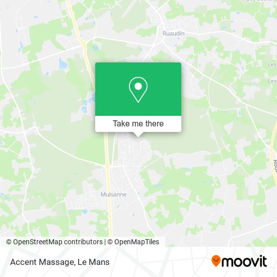 Accent Massage map