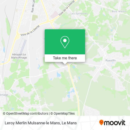 Leroy Merlin Mulsanne-le Mans map