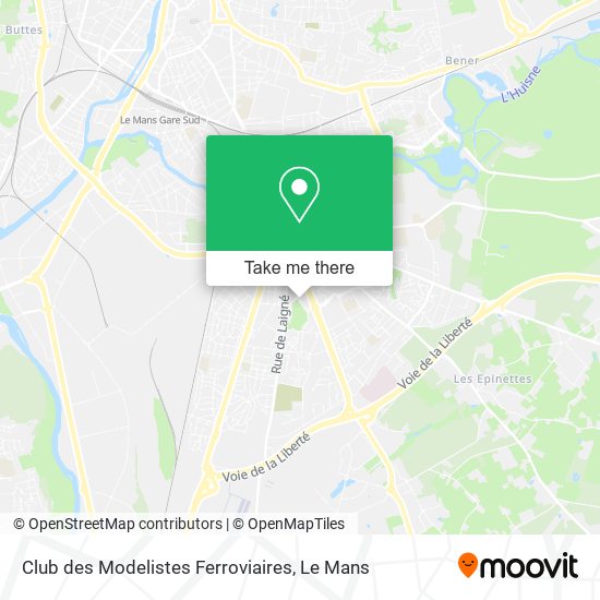 Mapa Club des Modelistes Ferroviaires