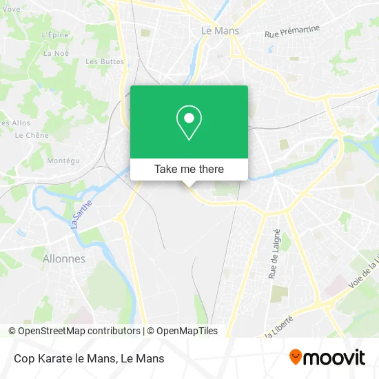 Cop Karate le Mans map
