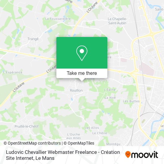 Ludovic Chevallier Webmaster Freelance - Création Site Internet map