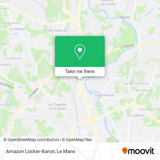 Amazon Locker-Baron map