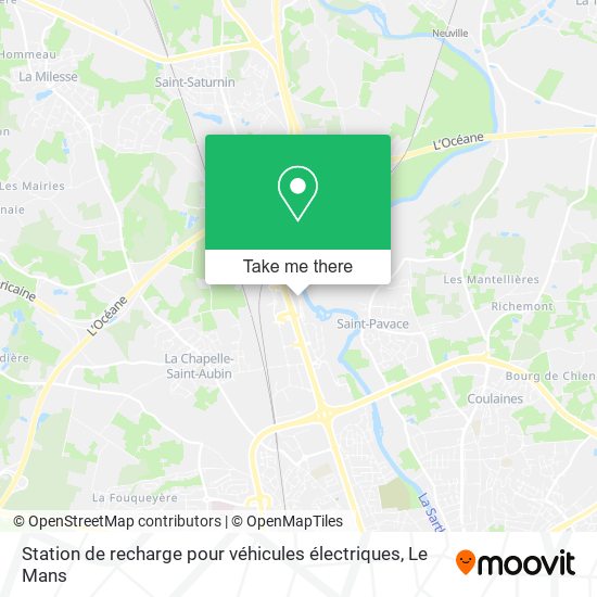 Station de recharge pour véhicules électriques map
