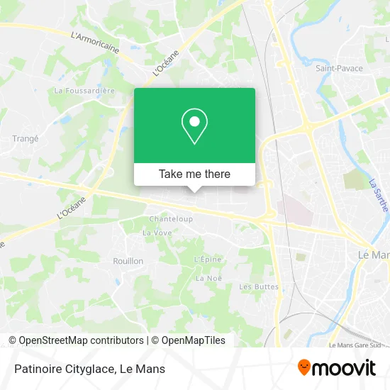 Patinoire Cityglace map