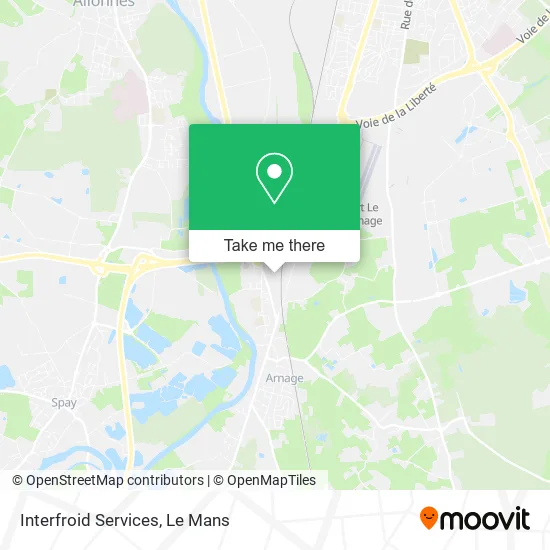 Interfroid Services map