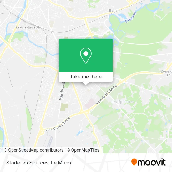 Stade les Sources map