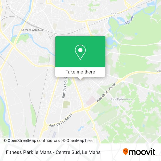 Fitness Park le Mans - Centre Sud map