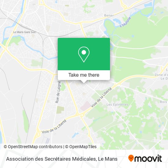 Association des Secrétaires Médicales map