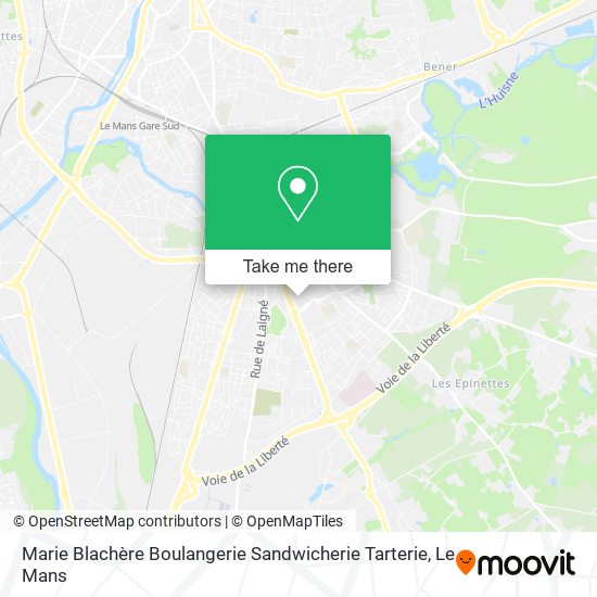 Marie Blachère Boulangerie Sandwicherie Tarterie map