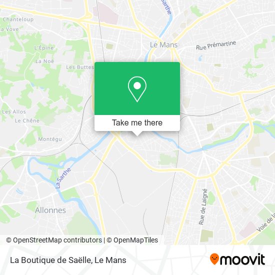 Mapa La Boutique de Saëlle