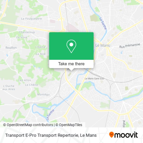 Transport E-Pro Transport Repertorie map