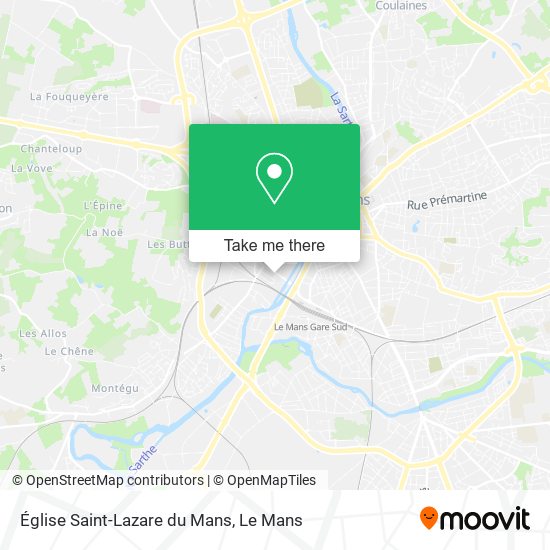 Église Saint-Lazare du Mans map