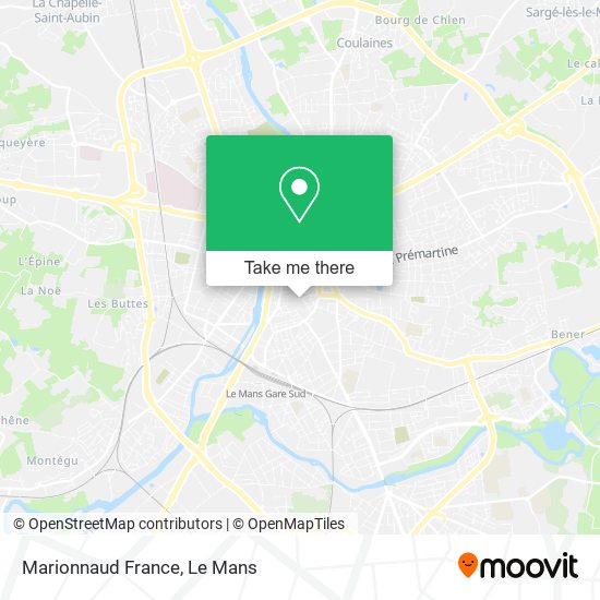 Marionnaud France map