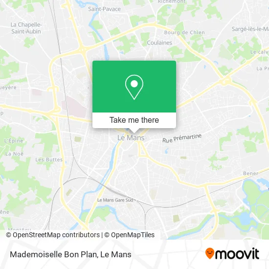 Mademoiselle Bon Plan map