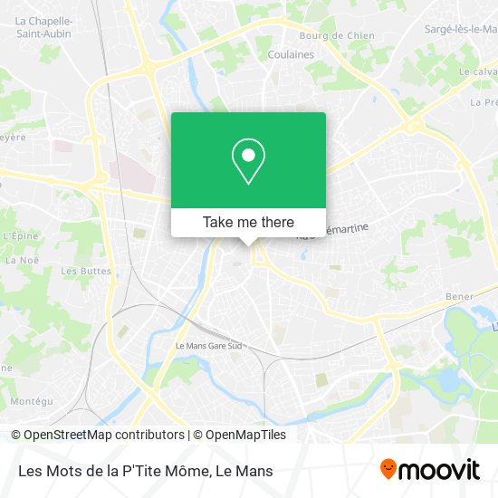 Les Mots de la P'Tite Môme map