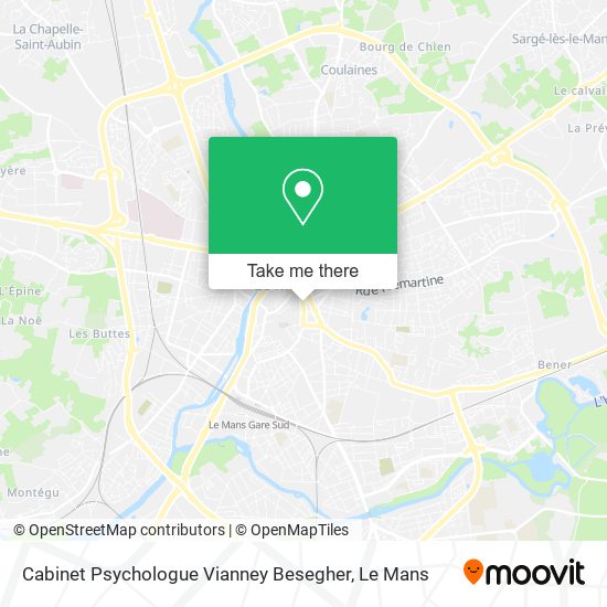 Cabinet Psychologue Vianney Besegher map