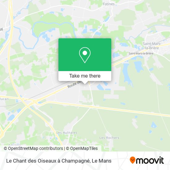 Le Chant des Oiseaux à Champagné map