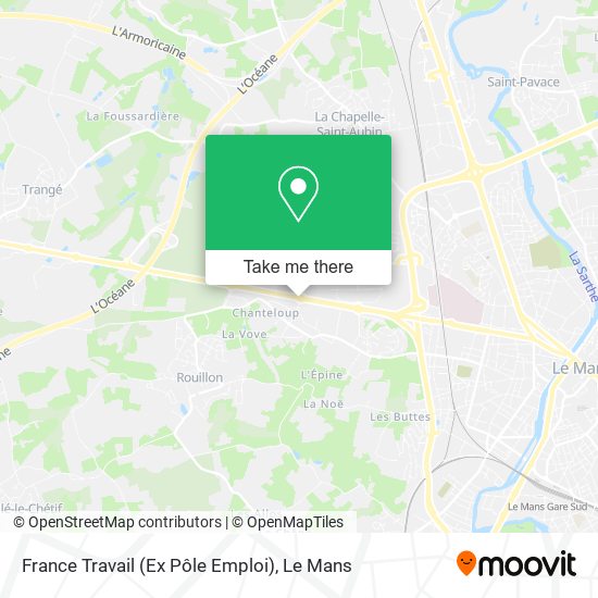 France Travail (Ex Pôle Emploi) map