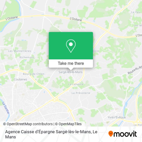 Mapa Agence Caisse d'Épargne Sargé-lès-le-Mans