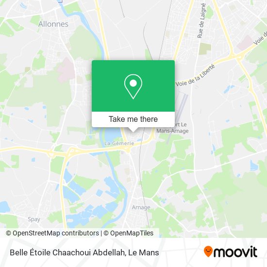 Belle Étoile Chaachoui Abdellah map