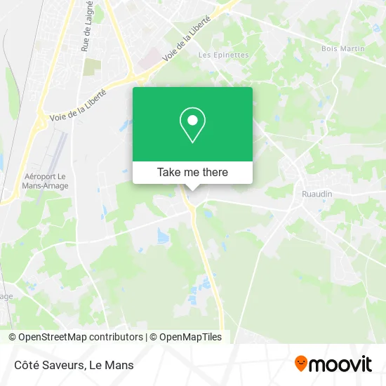 Côté Saveurs map